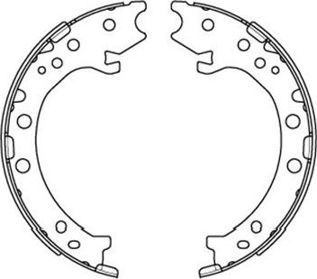 Kavo Parts KBS-2903 - Bromsbackar, sats xdelar.se