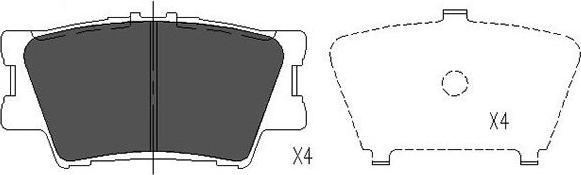 Kavo Parts KBP-9086 - Bromsbeläggssats, skivbroms xdelar.se