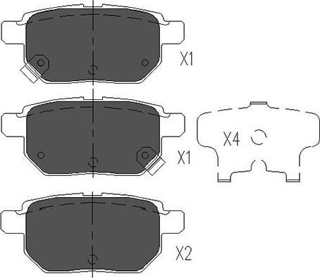 Kavo Parts KBP-9025 - Bromsbeläggssats, skivbroms xdelar.se