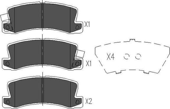 Kavo Parts KBP-9022 - Bromsbeläggssats, skivbroms xdelar.se