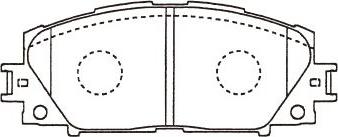 Kavo Parts KBP-9140 - Bromsbeläggssats, skivbroms xdelar.se