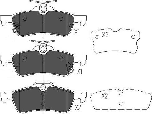 Kavo Parts KBP-9106 - Bromsbeläggssats, skivbroms xdelar.se