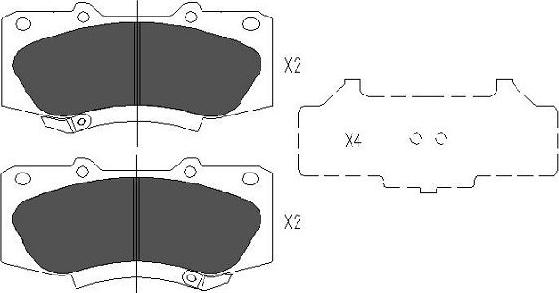 Kavo Parts KBP-9133 - Bromsbeläggssats, skivbroms xdelar.se