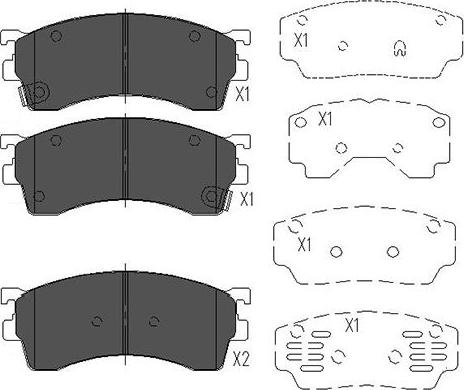 Kavo Parts KBP-4503 - Bromsbeläggssats, skivbroms xdelar.se