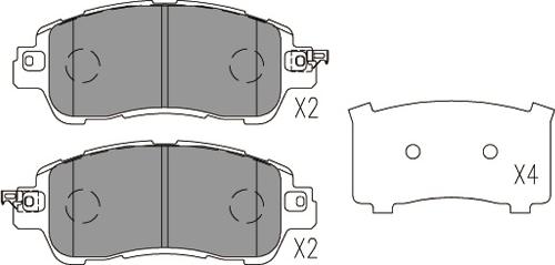 Kavo Parts KBP-4578 - Bromsbeläggssats, skivbroms xdelar.se