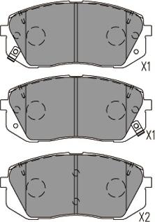 Kavo Parts KBP-4031 - Bromsbeläggssats, skivbroms xdelar.se