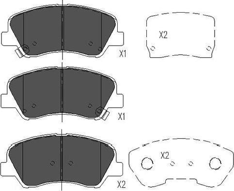 Kavo Parts KBP-4023 - Bromsbeläggssats, skivbroms xdelar.se