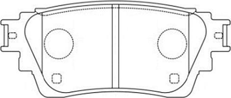 Kavo Parts KBP-5564 - Bromsbeläggssats, skivbroms xdelar.se