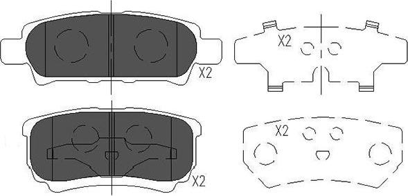 Kavo Parts KBP-5518 - Bromsbeläggssats, skivbroms xdelar.se