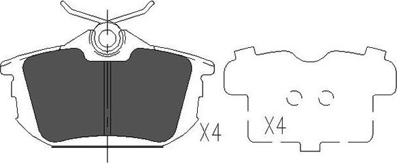 Kavo Parts KBP-5513 - Bromsbeläggssats, skivbroms xdelar.se