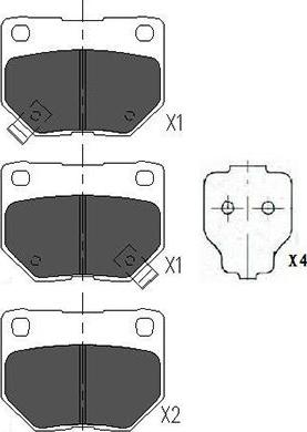 Kavo Parts KBP-6545 - Bromsbeläggssats, skivbroms xdelar.se