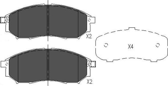 Kavo Parts KBP-6567 - Bromsbeläggssats, skivbroms xdelar.se