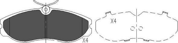 Kavo Parts KBP-6506 - Bromsbeläggssats, skivbroms xdelar.se