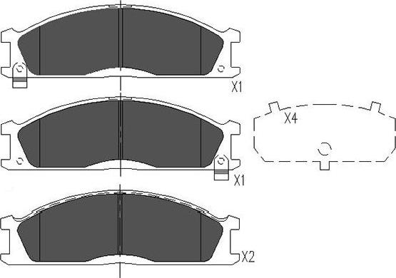 Kavo Parts KBP-6503 - Bromsbeläggssats, skivbroms xdelar.se