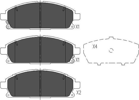 Kavo Parts KBP-6515 - Bromsbeläggssats, skivbroms xdelar.se