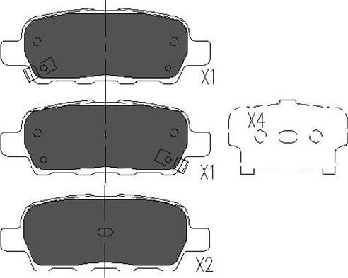 Kavo Parts KBP-6517 - Bromsbeläggssats, skivbroms xdelar.se