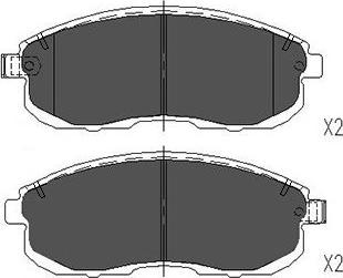 Kavo Parts KBP-6579 - Bromsbeläggssats, skivbroms xdelar.se