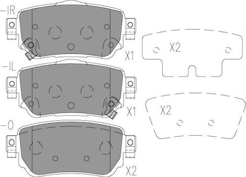 Kavo Parts KBP-6615 - Bromsbeläggssats, skivbroms xdelar.se