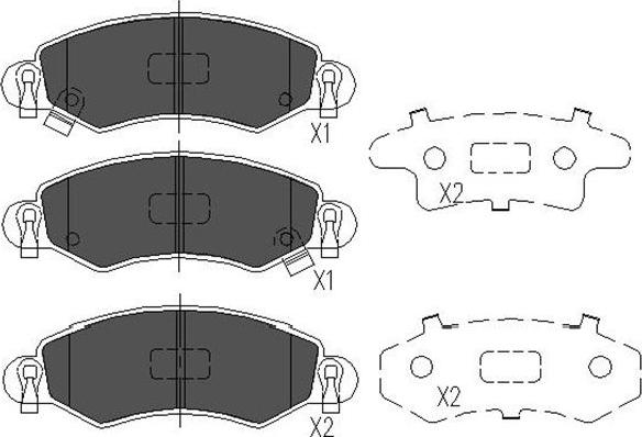 Kavo Parts KBP-8508 - Bromsbeläggssats, skivbroms xdelar.se