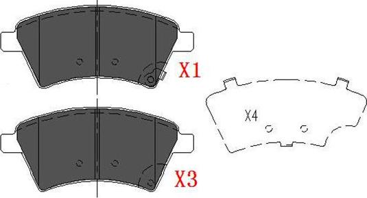 Kavo Parts KBP-8523 - Bromsbeläggssats, skivbroms xdelar.se