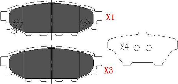 Kavo Parts KBP-8005 - Bromsbeläggssats, skivbroms xdelar.se