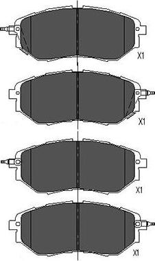 Kavo Parts KBP-8020 - Bromsbeläggssats, skivbroms xdelar.se