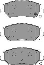 Kavo Parts KBP-3055 - Bromsbeläggssats, skivbroms xdelar.se