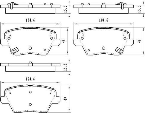 Kavo Parts KBP-3058 - Bromsbeläggssats, skivbroms xdelar.se