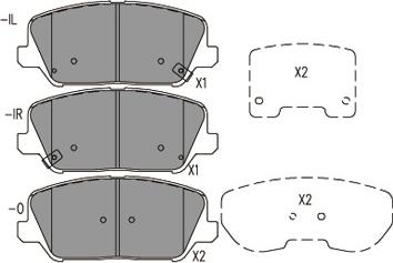 Kavo Parts KBP-3060 - Bromsbeläggssats, skivbroms xdelar.se