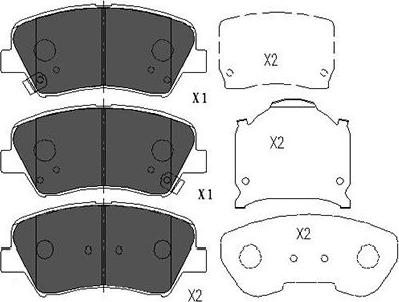 Kavo Parts KBP-3030 - Bromsbeläggssats, skivbroms xdelar.se