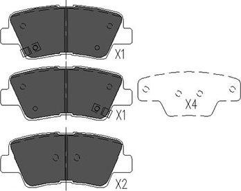 Kavo Parts KBP-3025 - Bromsbeläggssats, skivbroms xdelar.se