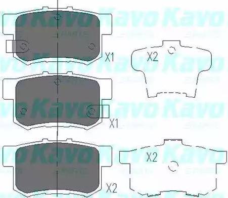 Kavo Parts KBP-2009 - Bromsbeläggssats, skivbroms xdelar.se