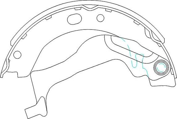 Kavo Parts KBS-9909 - Bromsbackar, sats xdelar.se