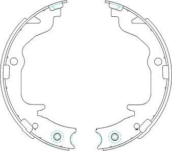 Kavo Parts KBS-6403 - Bromsbackar, sats xdelar.se