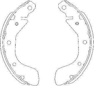 Kavo Parts KBS-1401 - Bromsbackar, sats xdelar.se