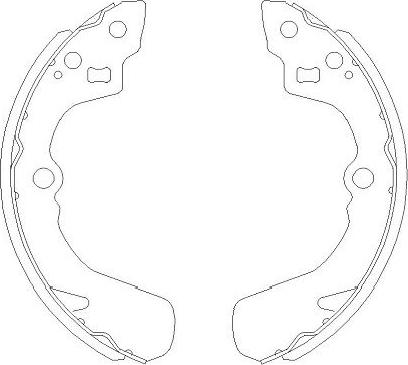 Kavo Parts KBS-8905 - Bromsbackar, sats xdelar.se