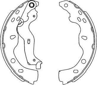 Kavo Parts KBS-8914 - Bromsbackar, sats xdelar.se