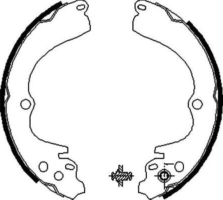 Kavo Parts KBS-8404 - Bromsbackar, sats xdelar.se