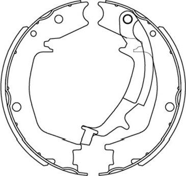 Kavo Parts KBS-3413 - Bromsbackar, sats xdelar.se