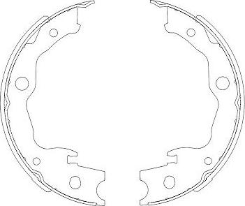 Kavo Parts KBS-7403 - Bromsbackar, sats xdelar.se