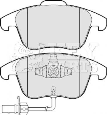 AUDI (FAW) 8K0698302C - Bromsbeläggssats, skivbroms xdelar.se