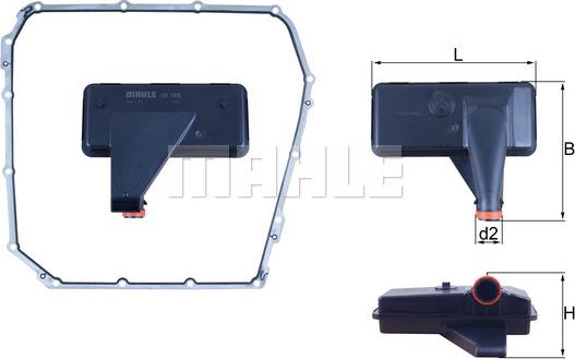 KNECHT HX 185D - Hydraulikfilter, automatväxel xdelar.se