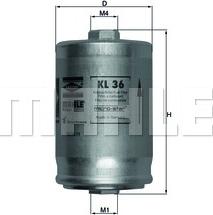 KNECHT KL 36 - Bränslefilter xdelar.se