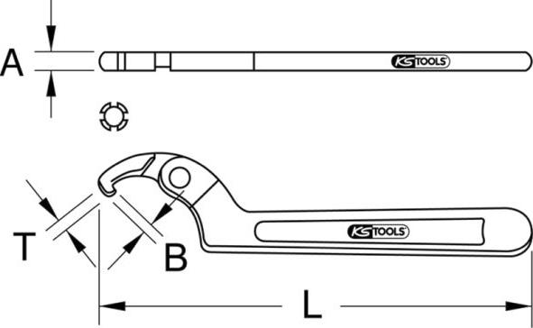 KS Tools BT651150 - Fjäderspännare, bilfjäder xdelar.se