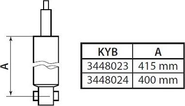 KYB 3448024 - Stötdämpare xdelar.se