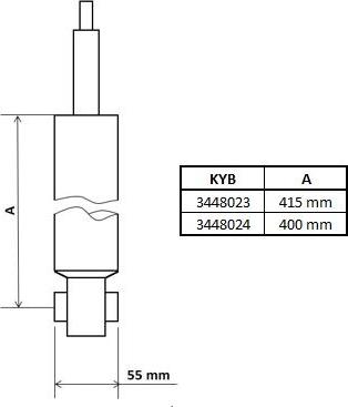 KYB 3448024 - Stötdämpare xdelar.se