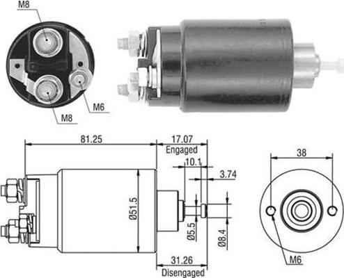 Magneti Marelli 940113050404 - Solenoid, startmotor xdelar.se