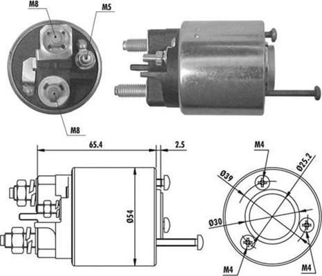 Magneti Marelli 940113050066 - Solenoid, startmotor xdelar.se