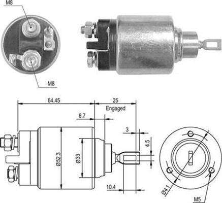 Magneti Marelli 940113050011 - Solenoid, startmotor xdelar.se