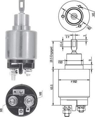 Magneti Marelli 940113050126 - Solenoid, startmotor xdelar.se